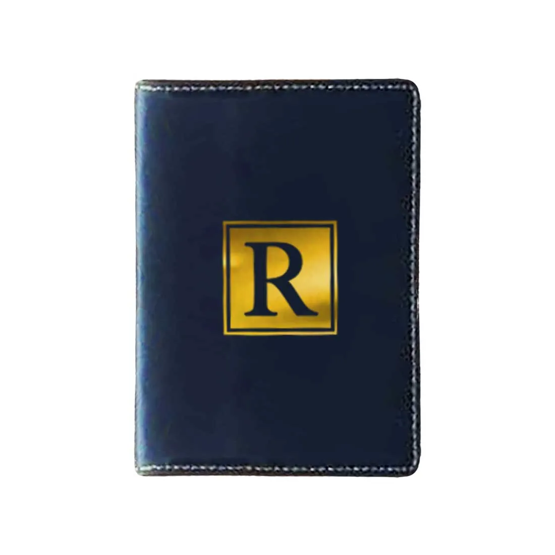 Vegan Leather Personalised Passport Cover for Men & Women - Monogram