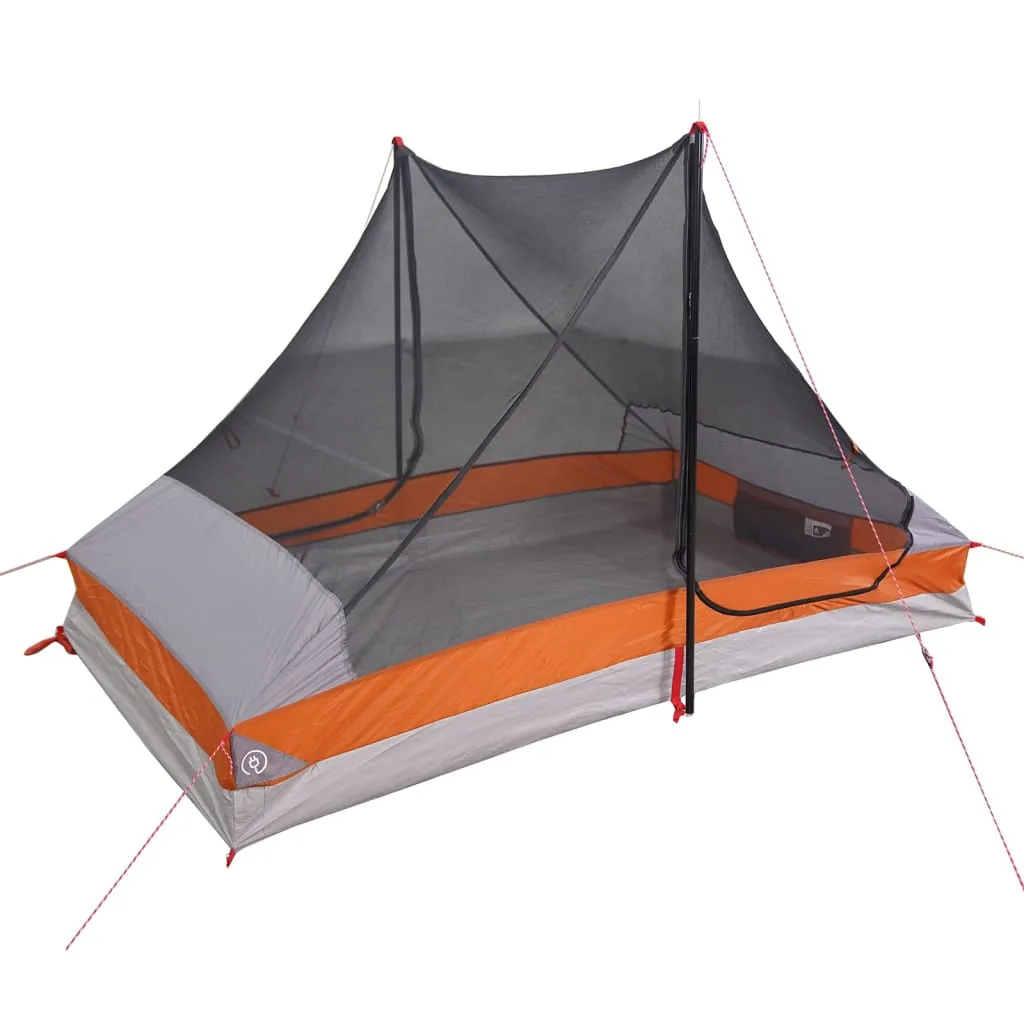 vidaXL Camping Tent 2-Person Grey Waterproof