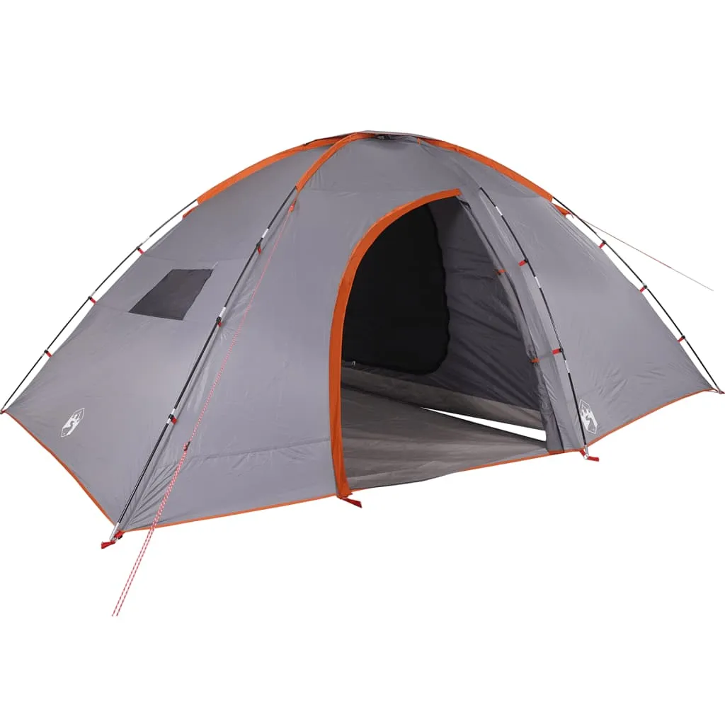 vidaXL Camping Tent 8-Person Orange Waterproof