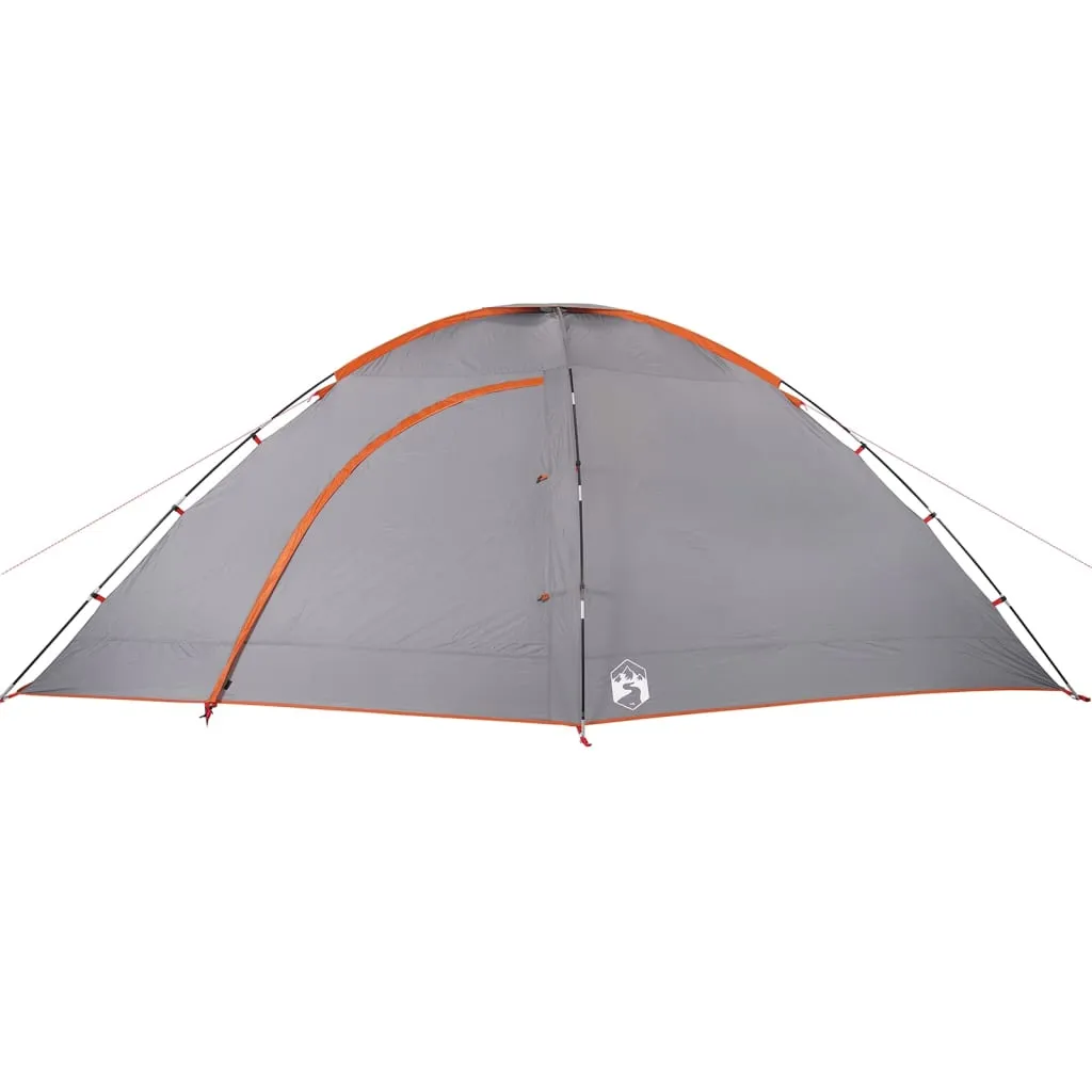 vidaXL Camping Tent 8-Person Orange Waterproof