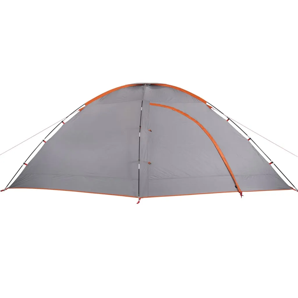 vidaXL Camping Tent 8-Person Orange Waterproof