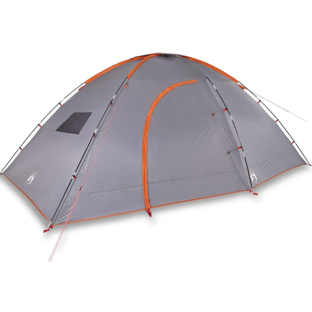 vidaXL Camping Tent 8-Person Orange Waterproof