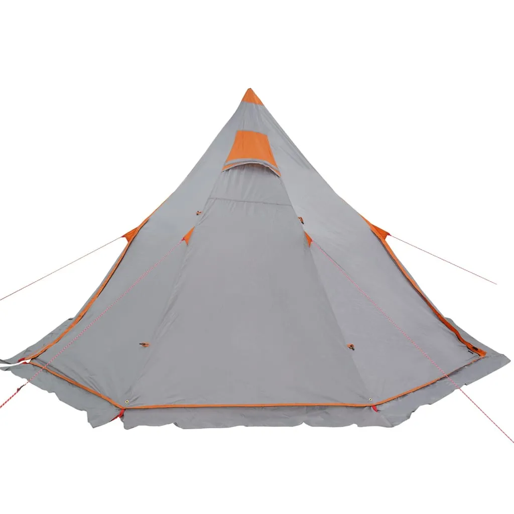 vidaXL Camping Tent Tipi 5-Person Grey Waterproof