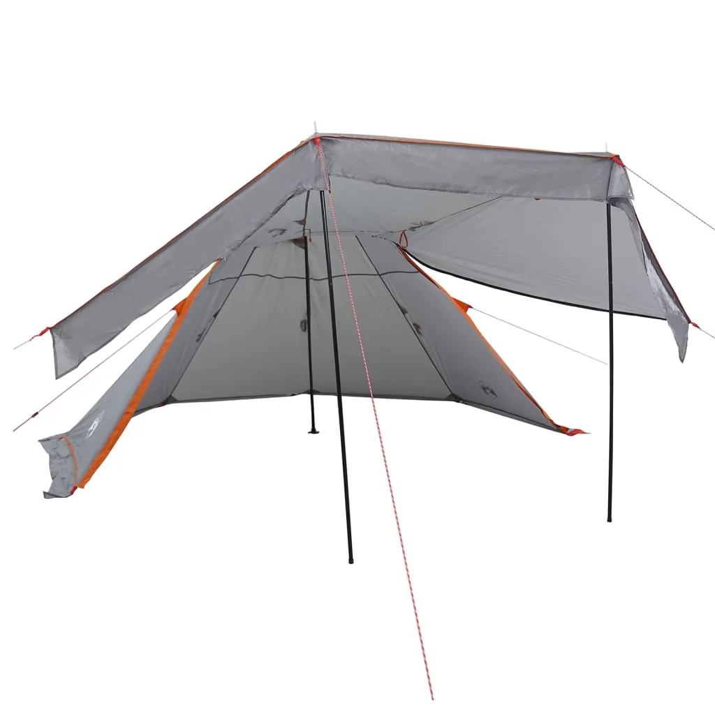 vidaXL Camping Tent Tipi 5-Person Grey Waterproof