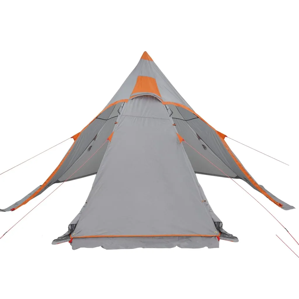 vidaXL Camping Tent Tipi 5-Person Grey Waterproof