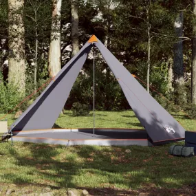 vidaXL Family Tent Tipi 8-Person Grey and Orange Waterproof