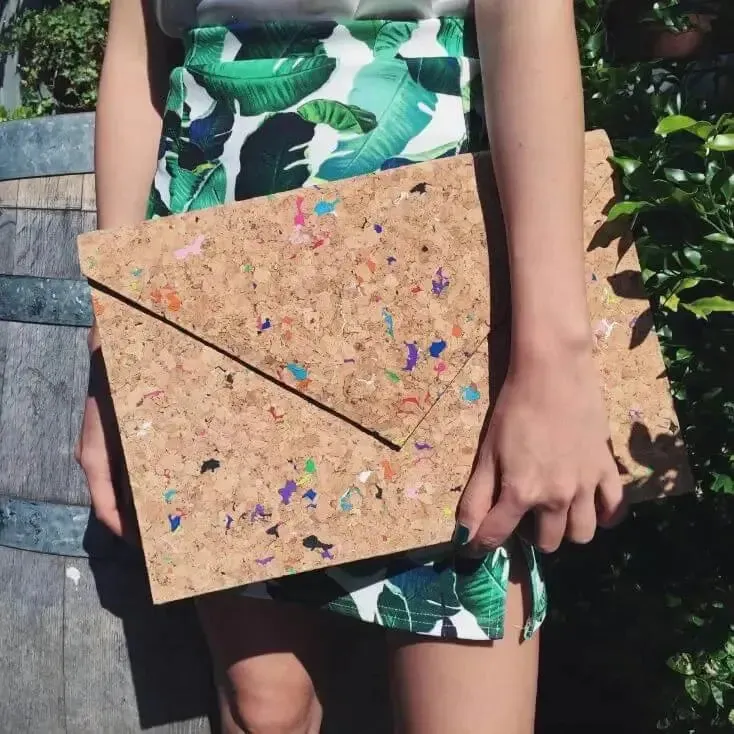 Vivid Alice Vegan Cork Document Case By The Sea Collection