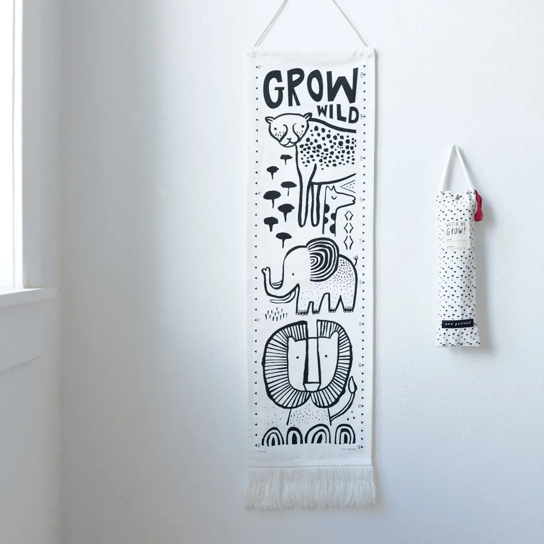 Wee Gallery Safari Canvas Growth Chart