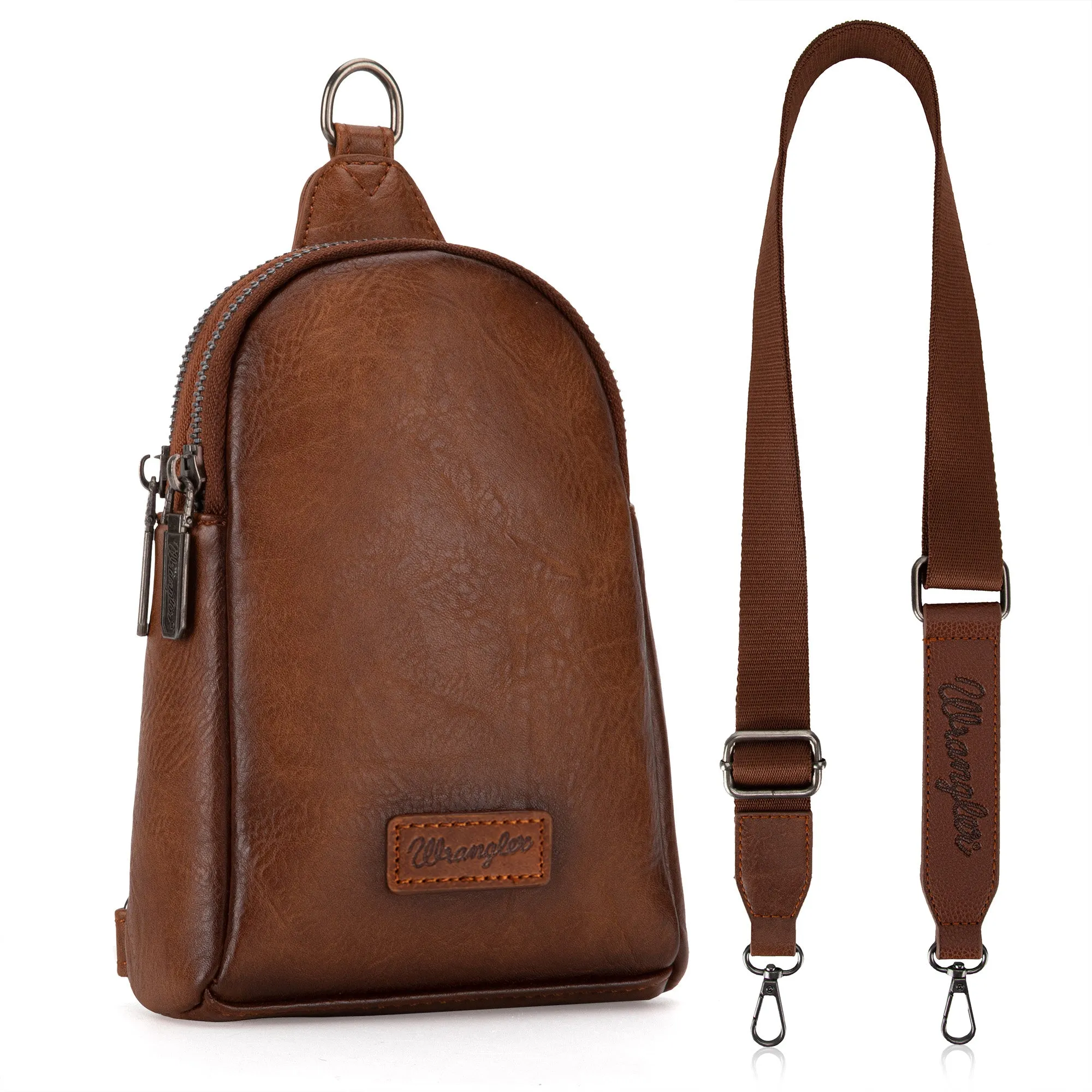 WG87-210 Wrangler Sling Bag/Crossbody/Chest Bag  - Light Brown