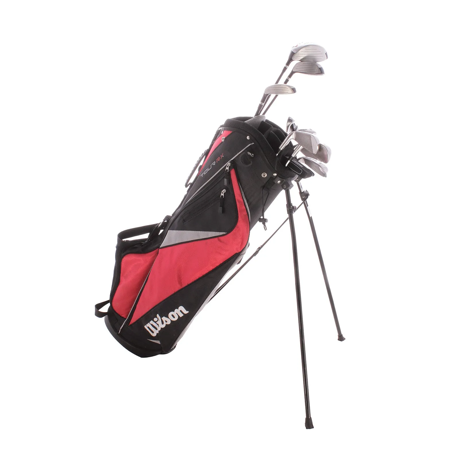 Wilson Tour RX Steel Men's Right Driver,Fairway Wood Hybrid 6-sw Putter Plus Stand Bag Regular - Wilson