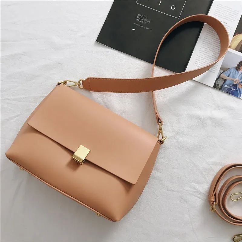 Womens Leather Shoulder Underarm Bag