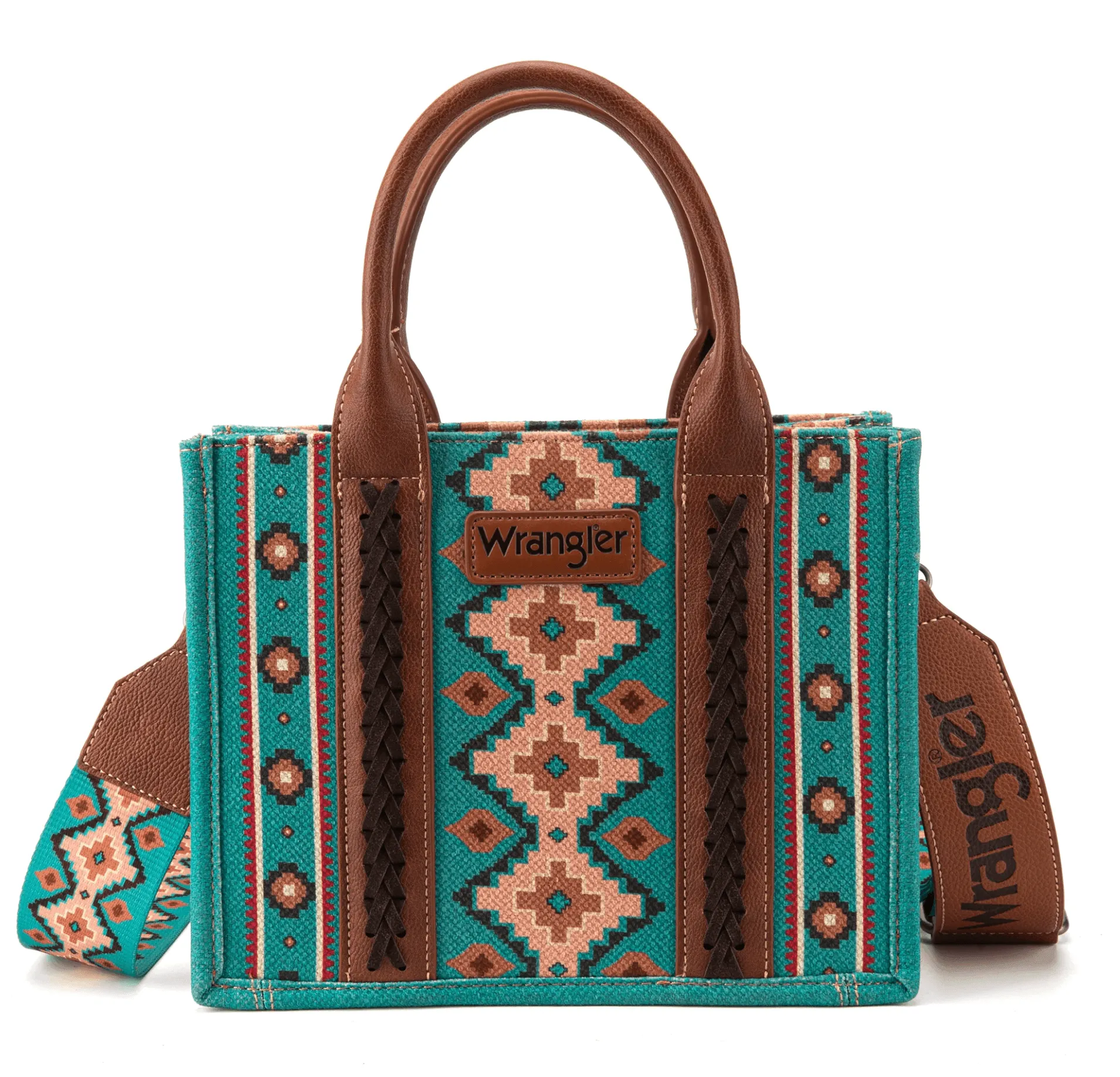 Wrangler Southwestern Canvas Turquoise Crossbody WG2203-8120STQ