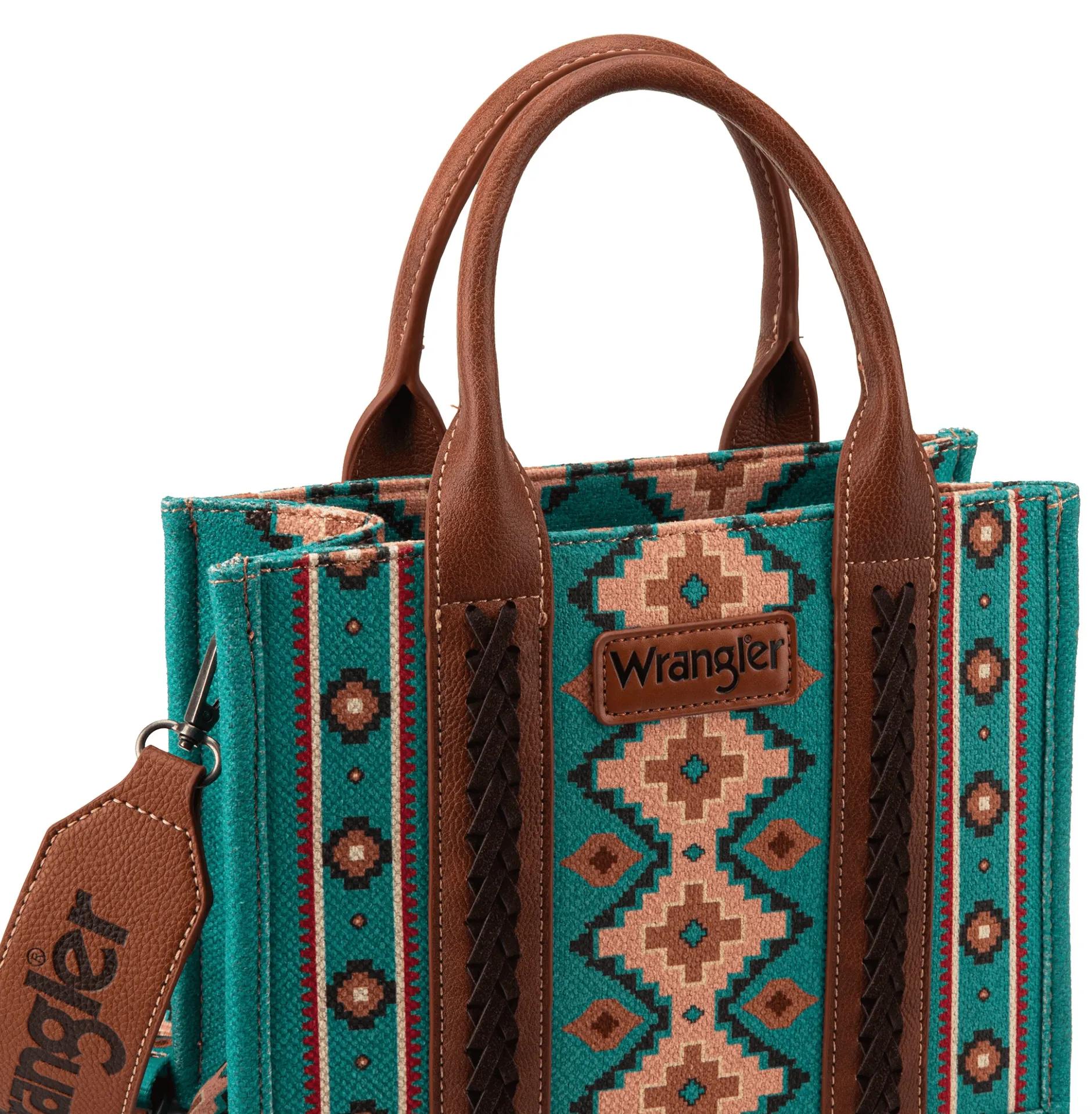 Wrangler Southwestern Canvas Turquoise Crossbody WG2203-8120STQ