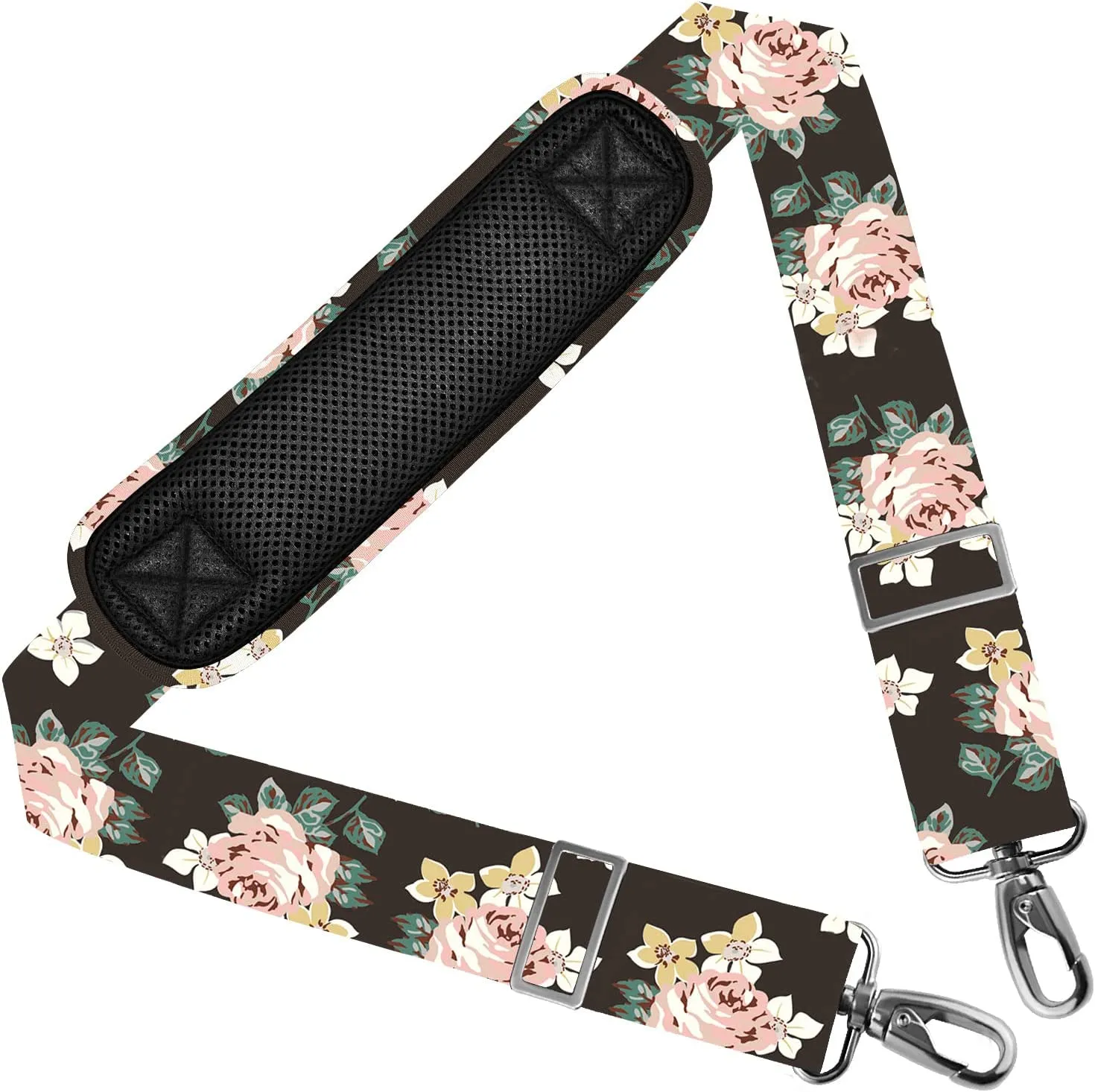 ZINZ Shoulder Strap 58" Universal Handbag Strap with Ultra-Thick Fixed Padded and Dual Balanced Adjustable Buckles  for Briefcase Messenger Laptop Bag Luggage